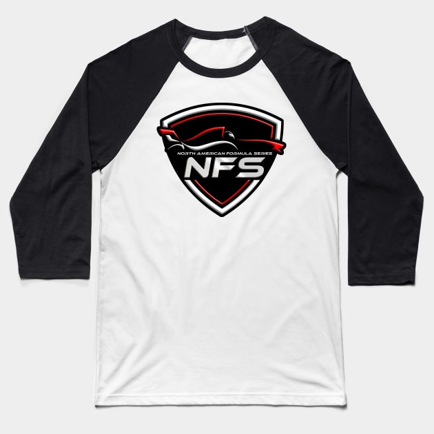 NFS Logo Cut Out Baseball T-Shirt by NFS Merch Store